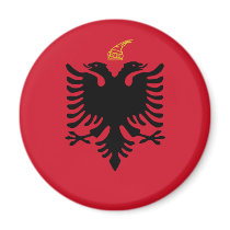 Kingdom Of Albania, Albania flag Magnets