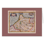 Kingdom of Fes, Antique Map - Greeting Card