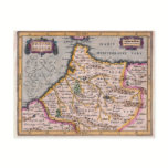 Kingdom of Fez - Antique Map of Morocco Postcard postcards