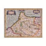 Kingdom of Fez - Antique Map of Morocco Postcard postcards