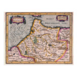 Kingdom of Fez - Antique Map of Morocco Postcard