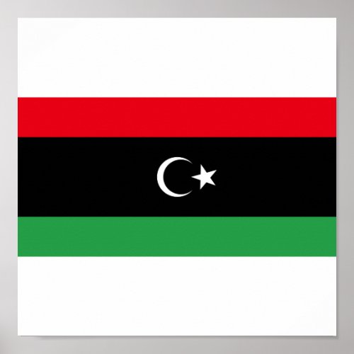 Kingdom of Libya Flag (1951-1969) print