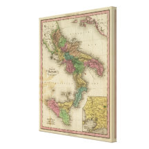 Kingdom of Naples or The Two Sicilies Canvas Prints
