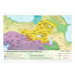 Kingdom of Urartu Map Between 680 and 610 BC Custom Announcement