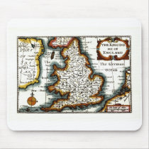 Kingdome of England (Kingdom of England) Map/Flag mousepads