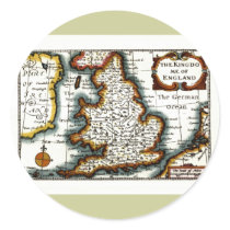 Kingdome of England (Kingdom of England) Map/Flag stickers