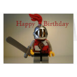 Kingdoms Lion Knight Minifig Happy Birthday Card