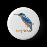 KingFisher Bird buttons