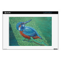 Kingfisher Live Painting Laptop Skin skins