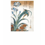 Kingfisher with Irises, Hokusai, 1834 t-shirts