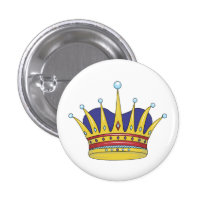 Kingly Crown Pinback Buttons