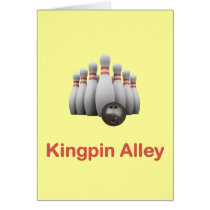 Kingpin Alley Bowling Card