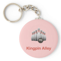 Kingpin Alley Bowling Key Chain