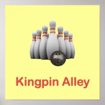 Kingpin Alley Bowling Print