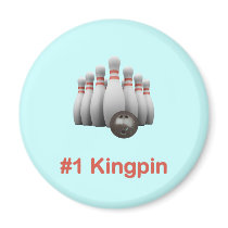 Kingpin Bowling Magnets