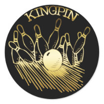 KINGPIN ROUND STICKER