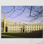 King's College and Chapel, Cambridge, England Full Color Flyer