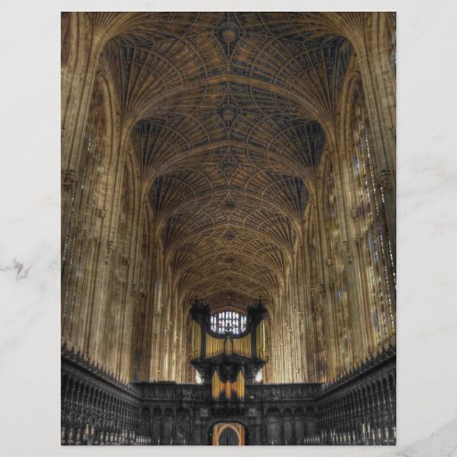 King's College Chapel ~ Cambridge, England Personalized Flyer