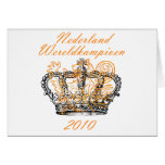 Kings of Football Oranje Nederland Wereldkampioen Greeting Card