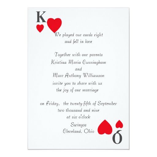 Kings And Queens Wedding Invitation Zazzle 2261
