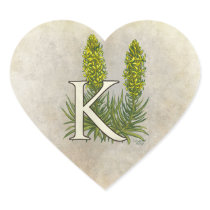 King's Spear Flower Monogram stickers