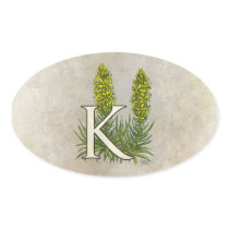 King's Spear Flower Monogram stickers