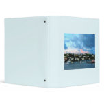 King's Wharf Bermuda Harbor Sunrise 3 Ring Binder