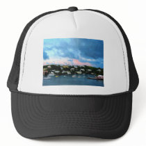 King's Wharf Bermuda Harbor Sunrise Trucker Hat
