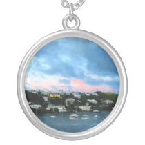 King's Wharf Bermuda Harbor Sunrise Necklaces