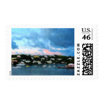 King's Wharf Bermuda Harbor Sunrise Stamps