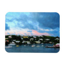 King's Wharf Bermuda Harbor Sunrise Rectangle Magnets