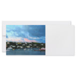 King's Wharf Bermuda Harbor Sunrise Custom Rack Card