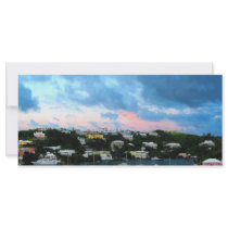 King's Wharf Bermuda Harbor Sunrise Custom Rack Cards