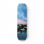 King's Wharf Bermuda Harbor Sunrise Skate Board Deck