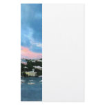 King's Wharf Bermuda Harbor Sunrise Stationery Design