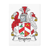 Kingston Family Crest postcards