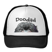 KiniArt Black Doodle Hats