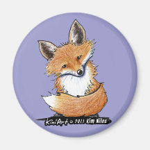 KiniArt Fox Magnets