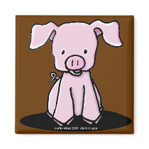KiniArt Piglet Magnet magnets