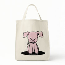 KiniArt Piglet Tote Bag bags