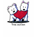 KiniArt Westie Heartfelt Duo Shirt