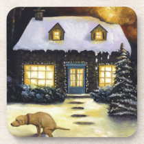 Kinkade's Worst Nightmare cork coasters