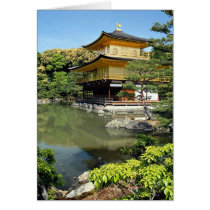 Kinkakuji, the Golden Pavilion, Kyoto, Japan Greeting Cards