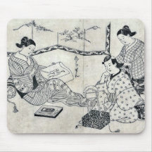 Kinko and Echizen by omori, Yoshikiyo Ukiyoe Mousepads