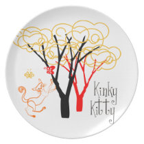 Kinky Kitty Baby Plate plates