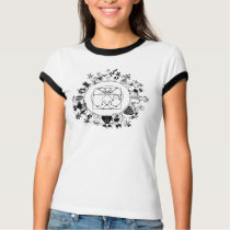 Kinky Kitty Mandala T-Shirt by kitty23 Kinky Kitty Mandala T-Shirt