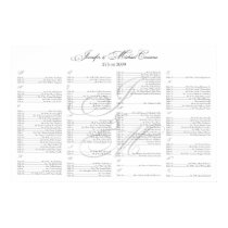Kinlen/Corsano Seating Chart posters