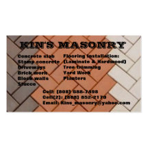 Kin's_masonry Business Card