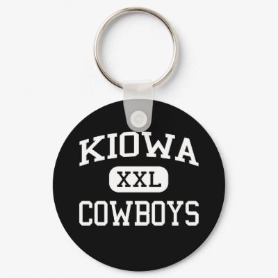 Kiowa - Cowboys - High School - Kiowa Oklahoma Keychains by customteamsportswear