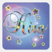 Kira Square Sticker